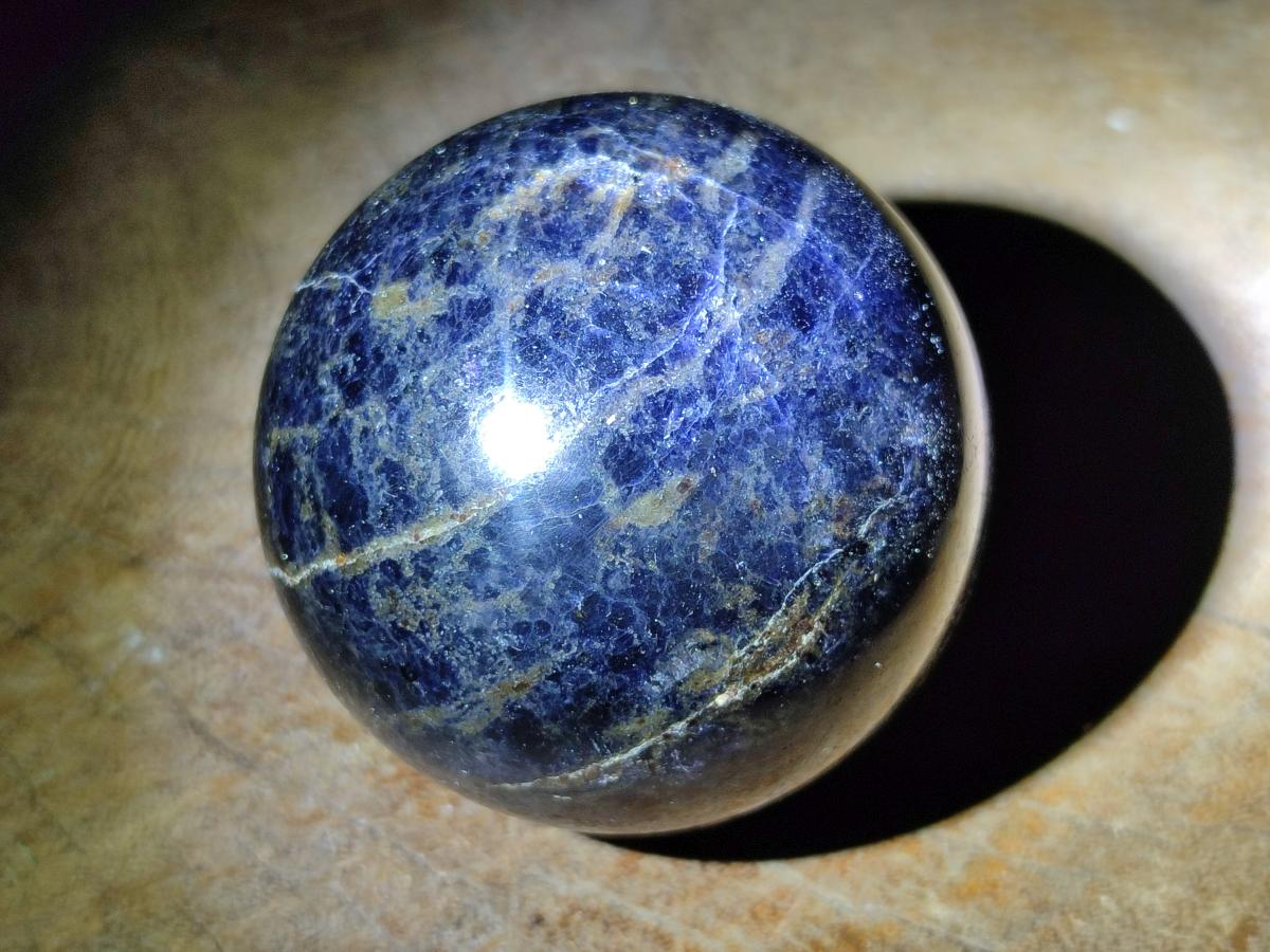 Polished Blue Iolite "Water Sapphire" Spheres x 3 From Madagascar