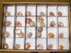 Polished Flower Agate Jewellery Hearts x 28 From Antsahalova, Madagascar