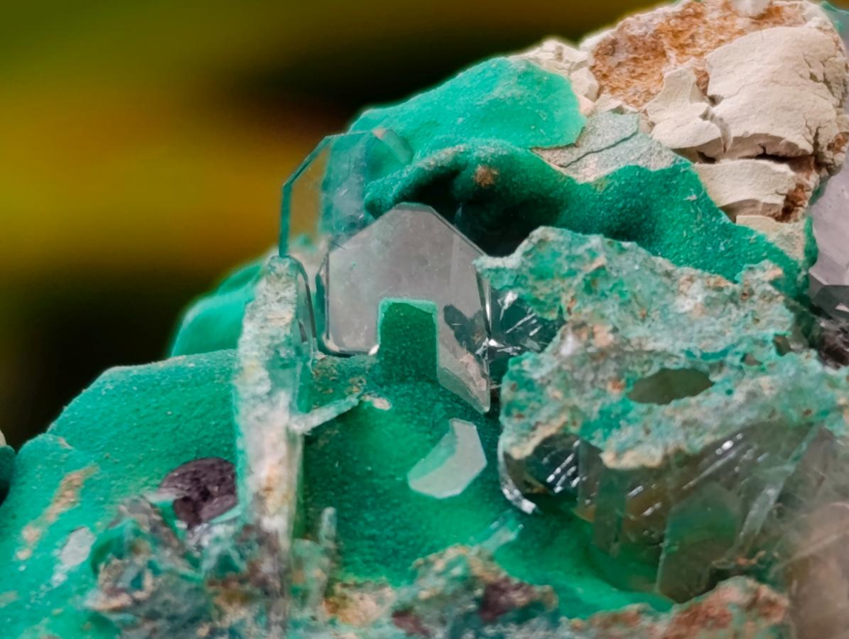 Natural Rare Bladed Barite and Malachite Specimens x 12 From Congo