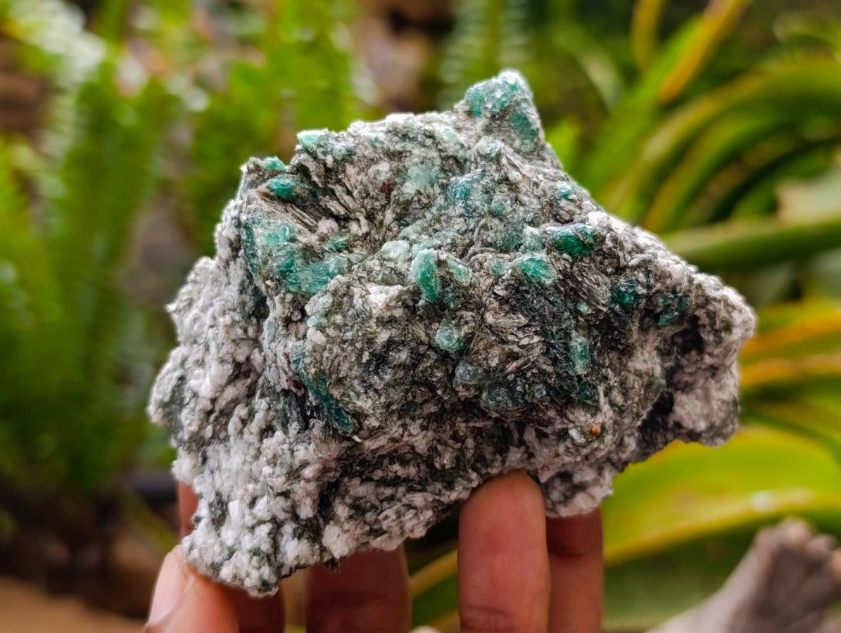 Natural Emerald Mica 'Mutokolite' Cobbed Specimens x 4 From Mutoko, Zimbabwe