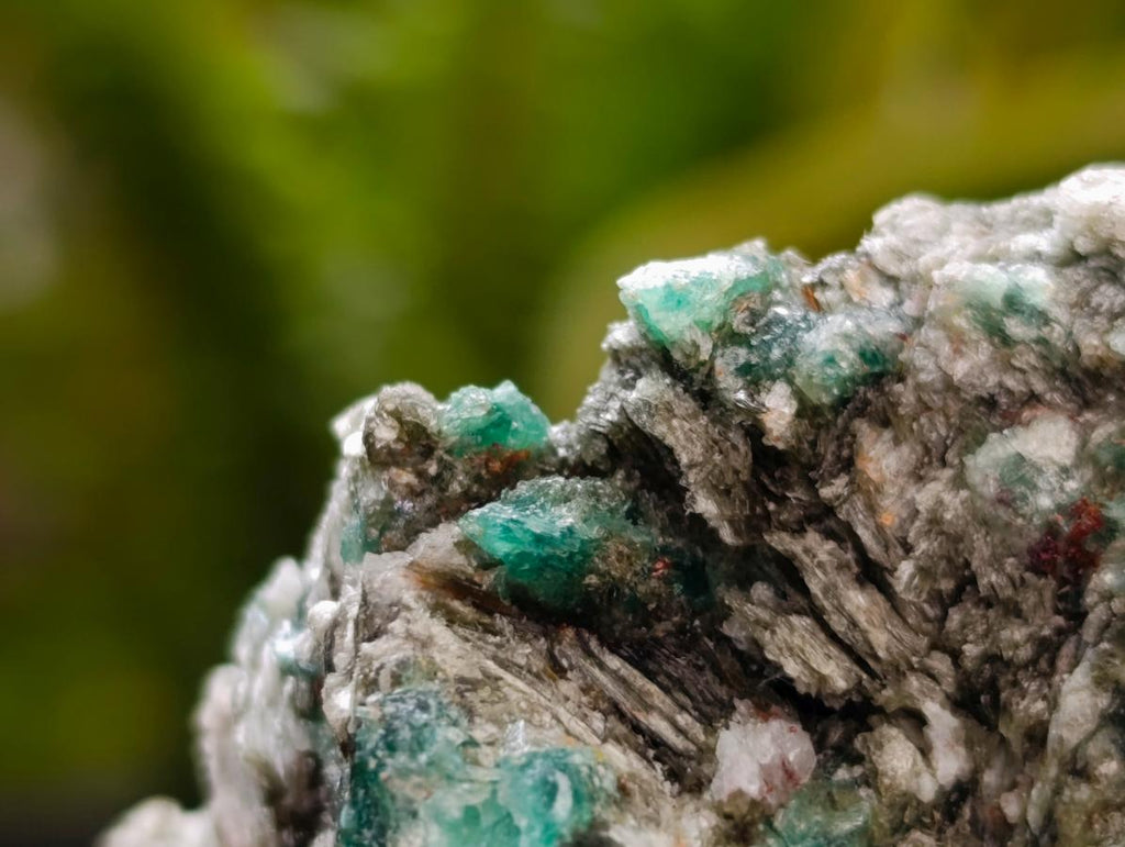 Natural Emerald Mica 'Mutokolite' Cobbed Specimens x 4 From Mutoko, Zimbabwe