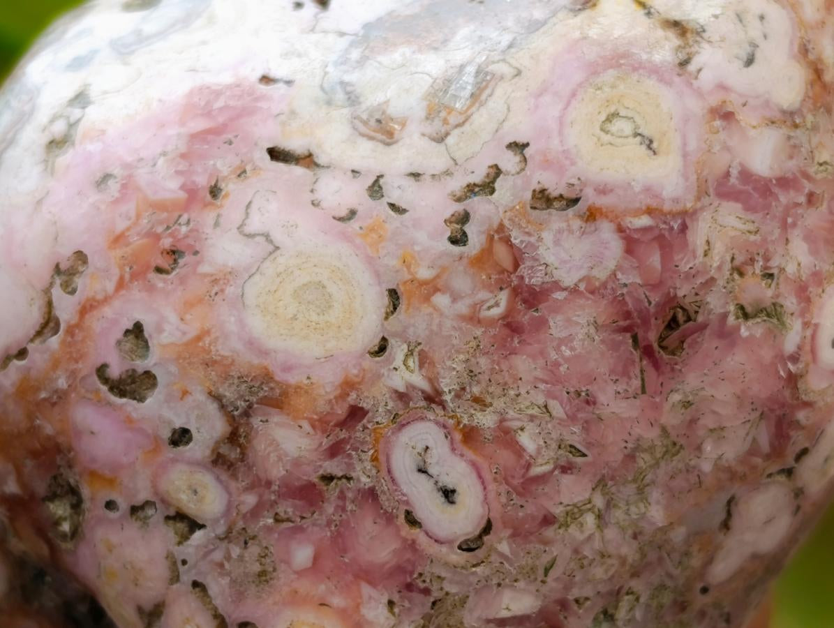 Polished Cobaltion Calcite in Dolomite Free Forms x 6 From Kakanda, Congo