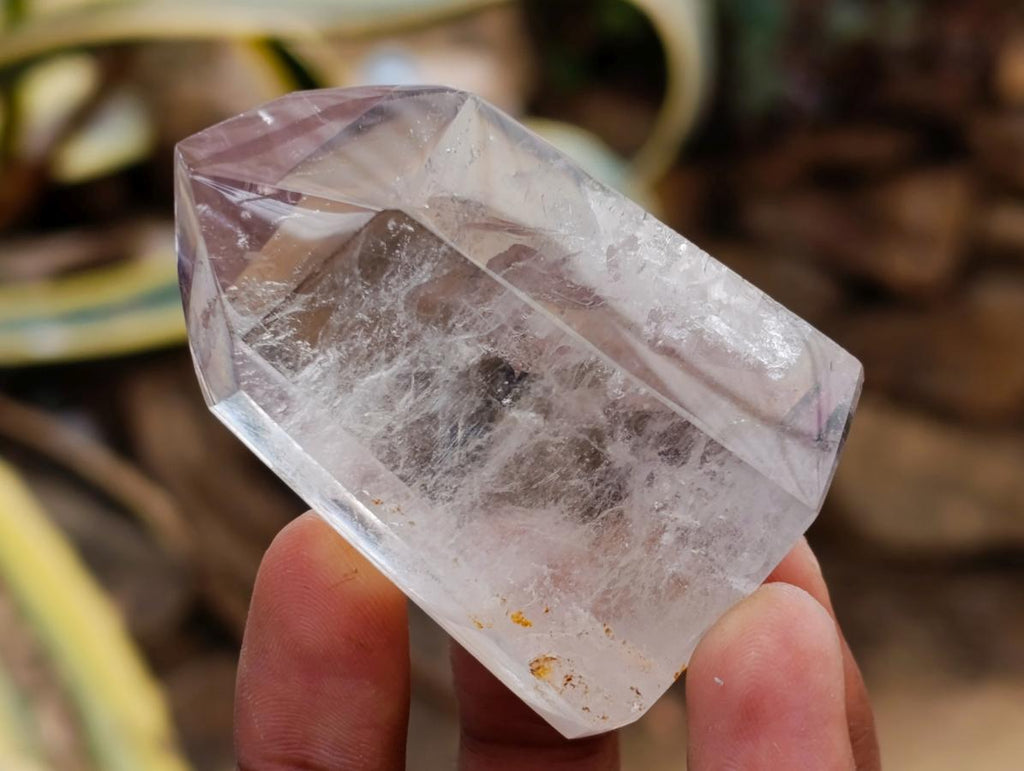 Polished Window Amethyst Crystals x 6 From Akansobe, Madagascar