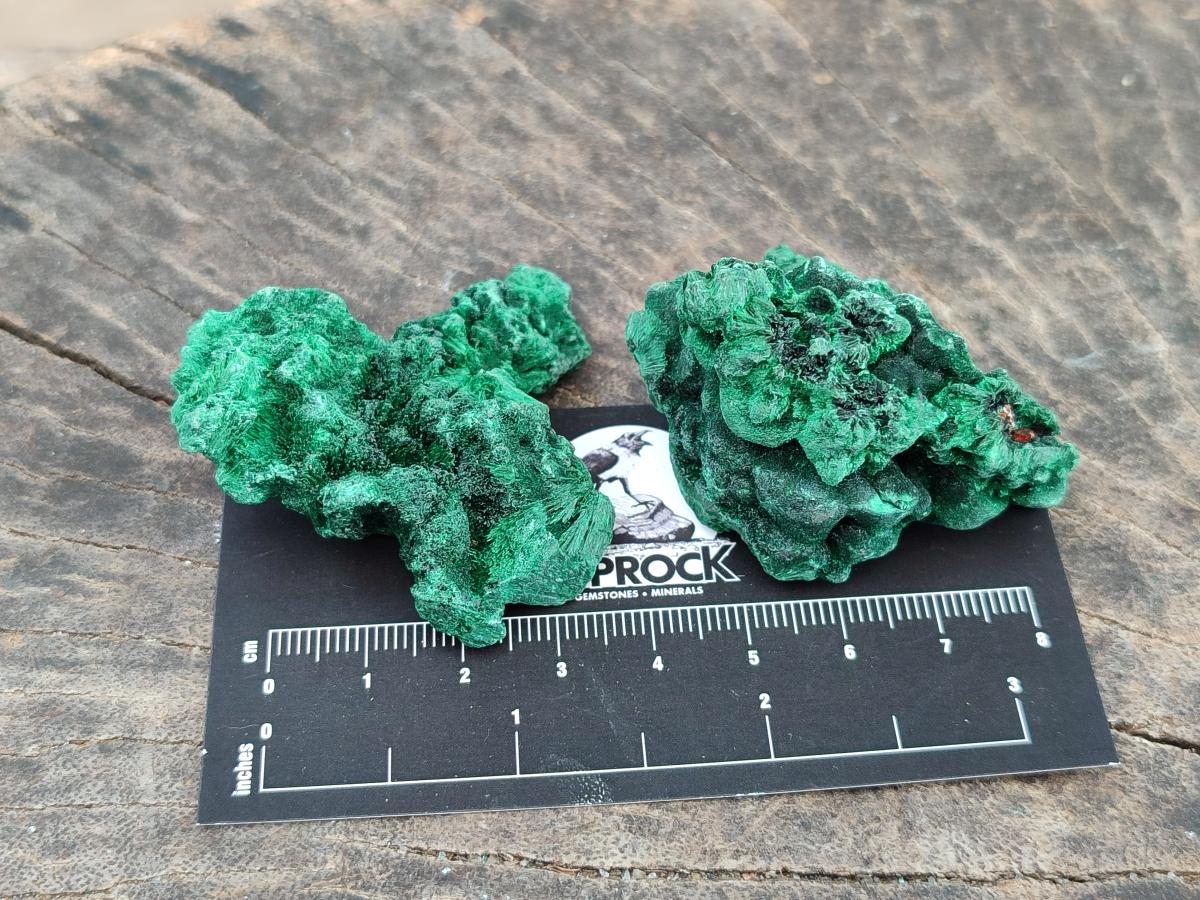 Natural Small Silky Malachite Specimens x 35 From Kasompe, Congo
