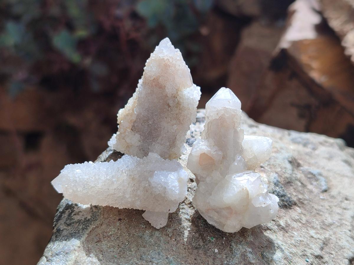 Natural White Spirit Quartz Single Crystals x 70 From Boekenhouthoek, South Africa