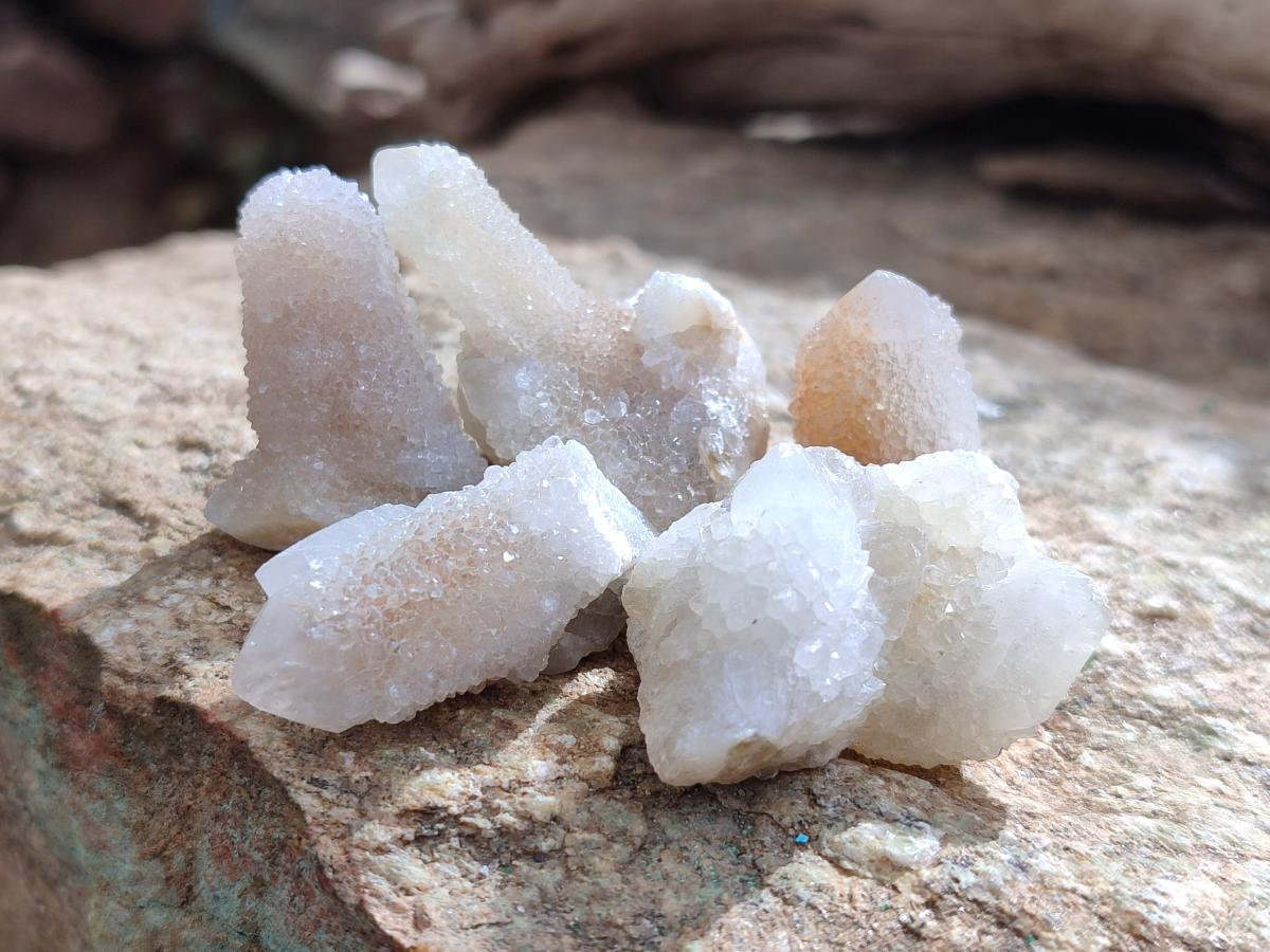 Natural White Spirit Quartz Single Crystals x 70 From Boekenhouthoek, South Africa