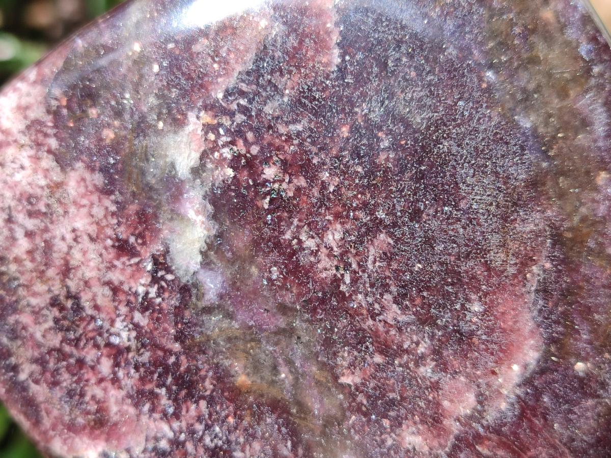 Polished Large Lepidolite Free Forms x 2 From Zimbabwe