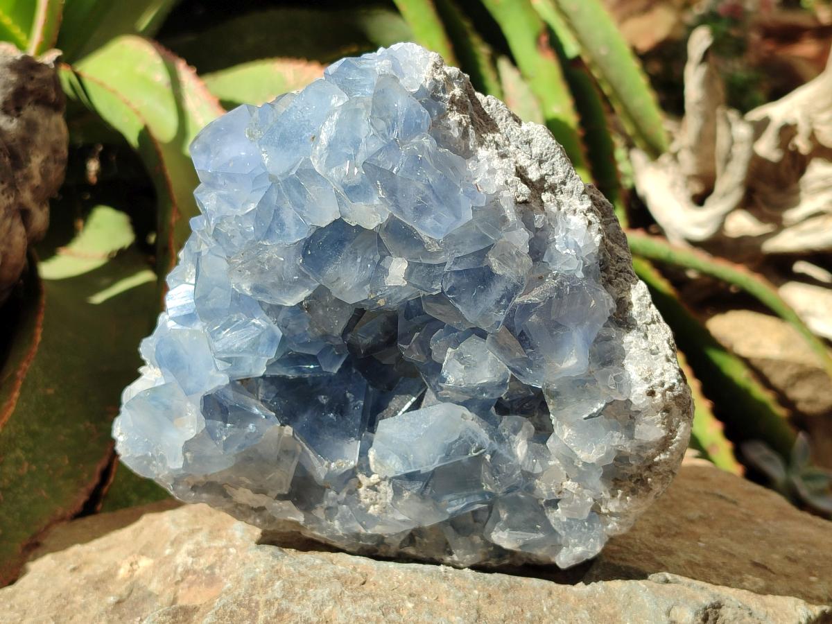 Natural Blue Celestite Cluster Specimen x 1 From Sakoany, Madagascar