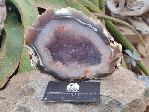 Polished Agate Amethyst Geodes x 2 From Maintirano, Madagascar