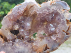 Polished Agate Amethyst Geodes x 2 From Maintirano, Madagascar
