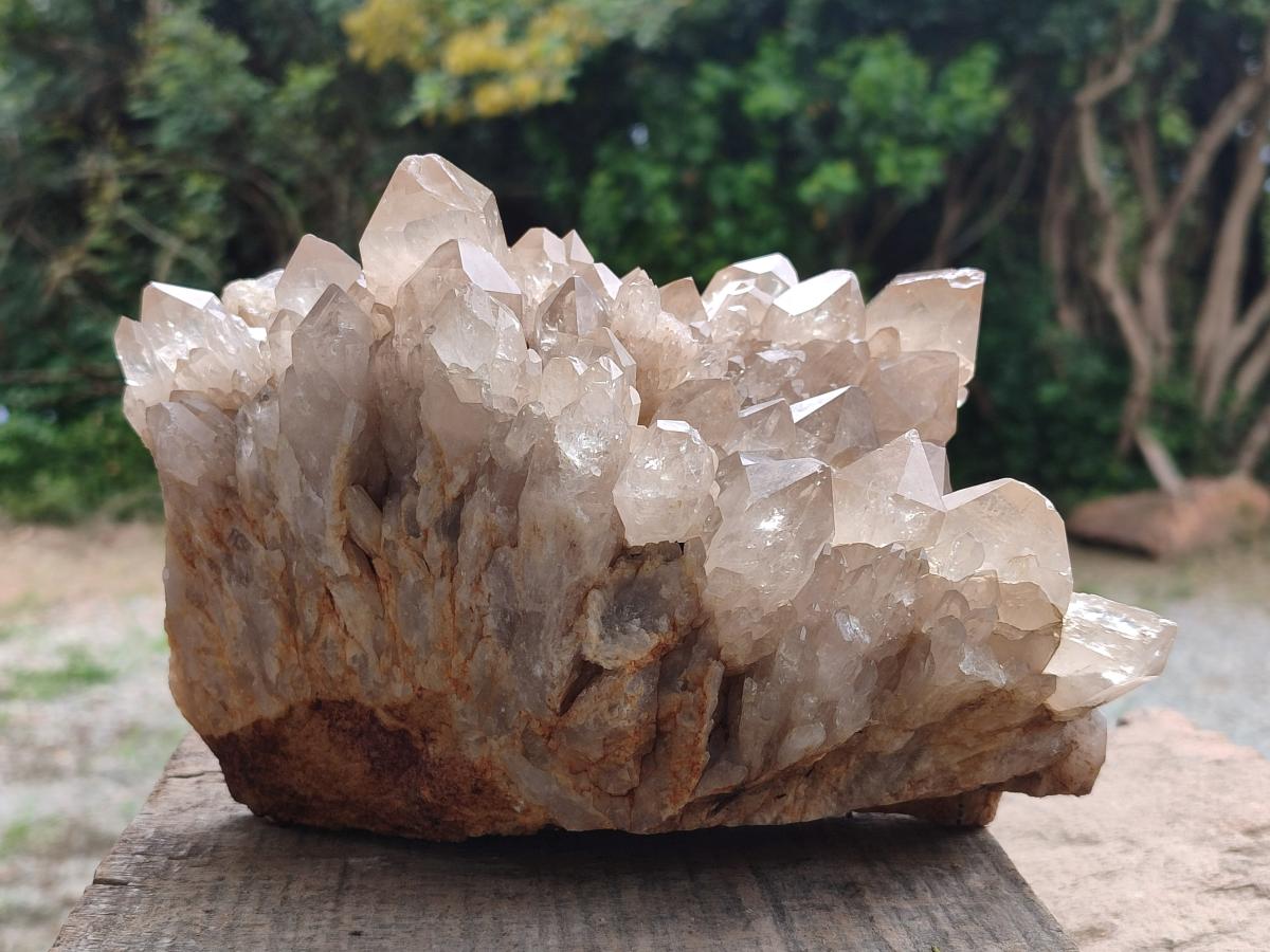Natural Large Phantom Smokey Citrine Quartz Cluster x 1 From Luena, Congo