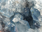 Natural Blue Celestite Geode Cluster Specimens x 2 From Sakoany, Madagascar