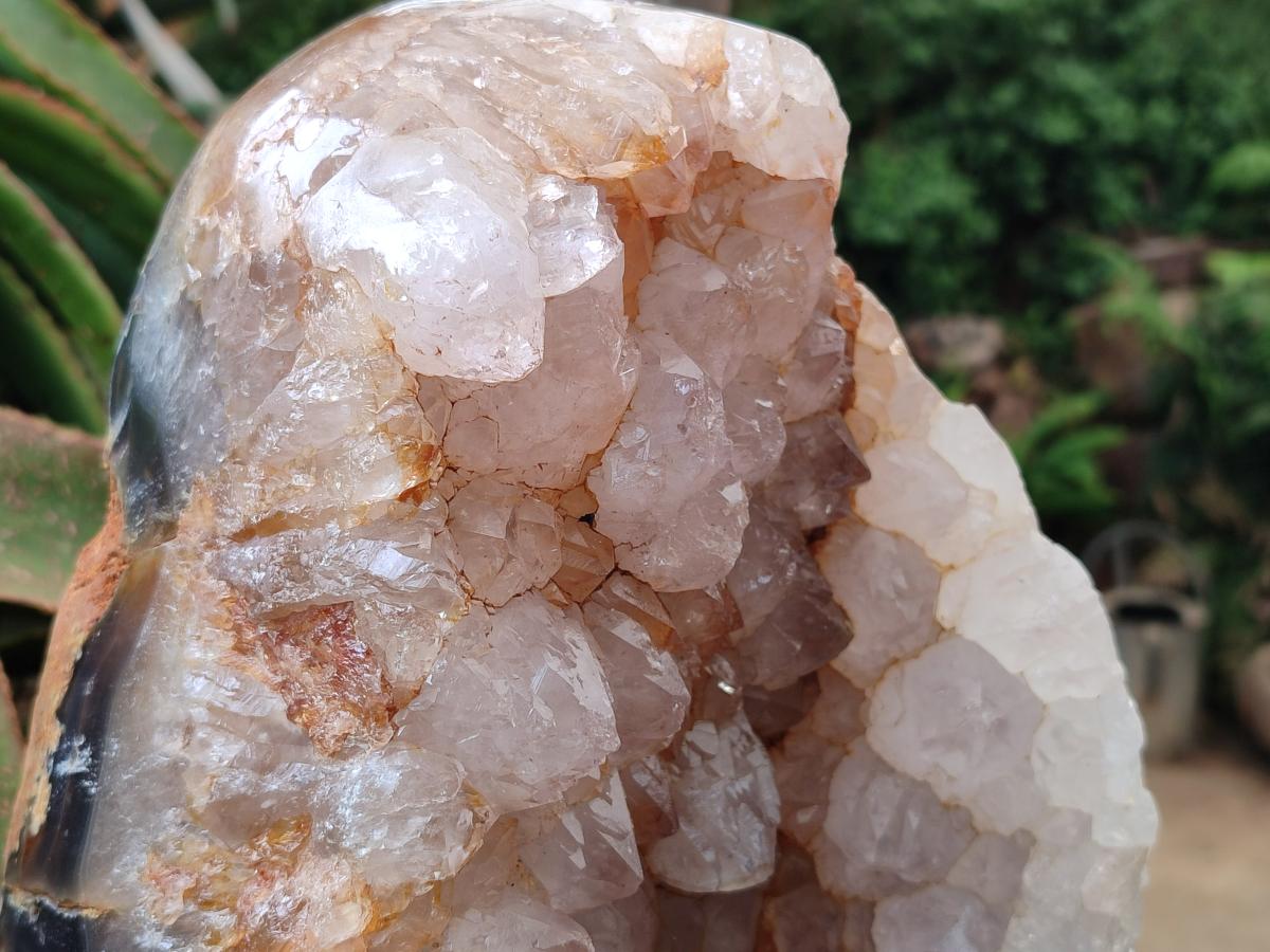 Polished XL Agate with Crystalline Centre x 1 From Maintirano, Madagascar