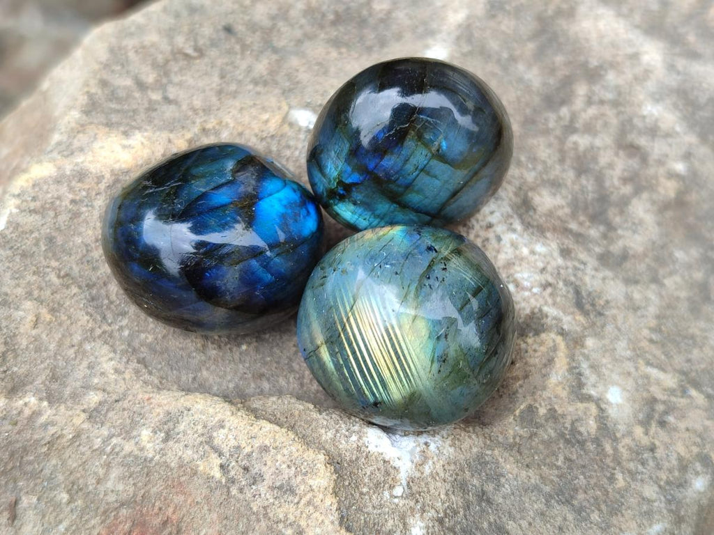 Polished Rounded Labradorite Free Forms x 70 From Madagascar