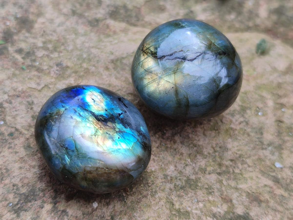 Polished Rounded Labradorite Free Forms x 70 From Madagascar