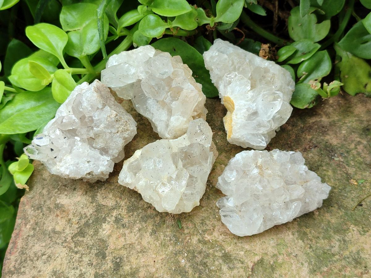Natural Mwinilunga Quartz Crystal Plates with Goethite Needles x 35 From Mwinilunga, Zambia