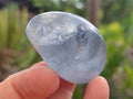 Polished Blue Celestite Free Form Crystals x 12 From Sakoany, Madagascar