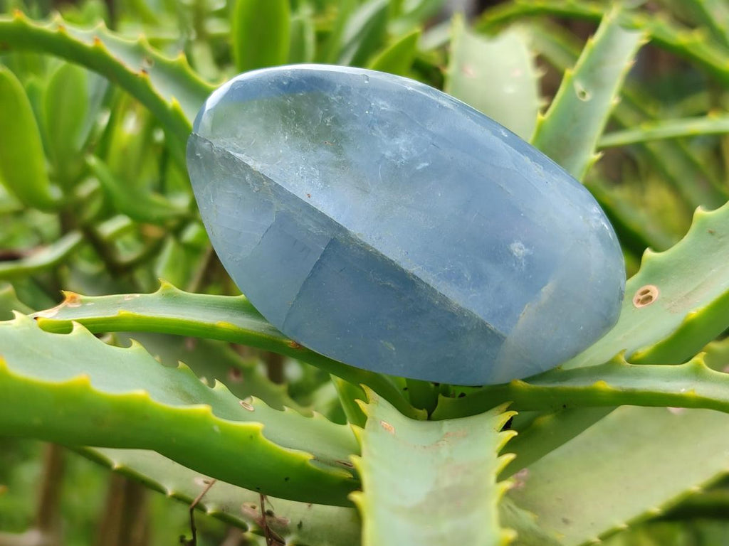 Polished Blue Celestite Free Form Crystals x 12 From Sakoany, Madagascar