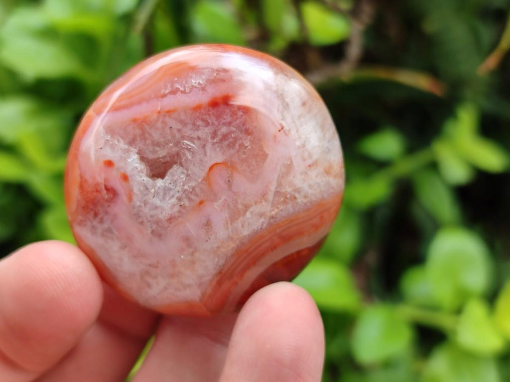 Polished Carnelian Agate Gemstone Galets x 20 From Madagascar