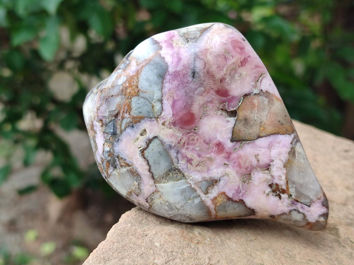 Polished Cobaltion Calcite in Dolomite Free Forms x 6 From Kakanda, Congo