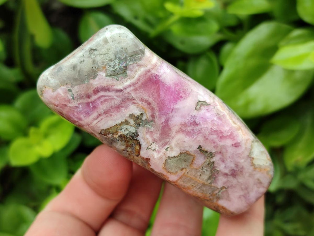 Polished Cobaltion Calcite in Dolomite Free Forms x 6 From Kakanda, Congo