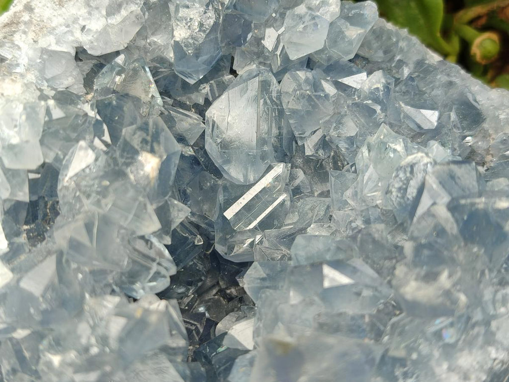 Natural Large Blue Celestite Geode Cluster Specimen x 1 From Sakoany, Madagascar