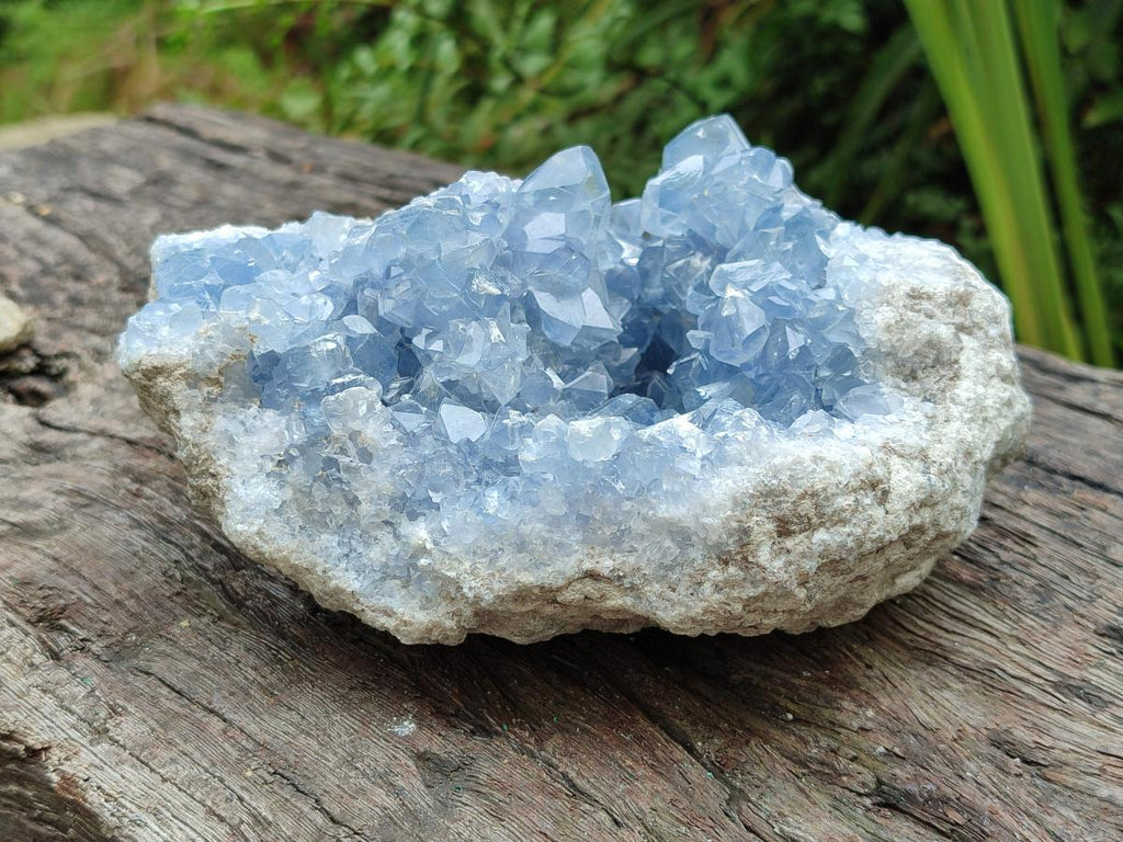 Natural Large Blue Celestite Geode Cluster Specimen x 1 From Sakoany, Madagascar