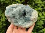 Natural Large Blue Celestite Geode Cluster Specimen x 1 From Sakoany, Madagascar