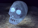 Hand Made Window Quartz Skull Carvings x 2 From Madagascar