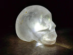 Hand Made Window Quartz Skull Carvings x 2 From Madagascar