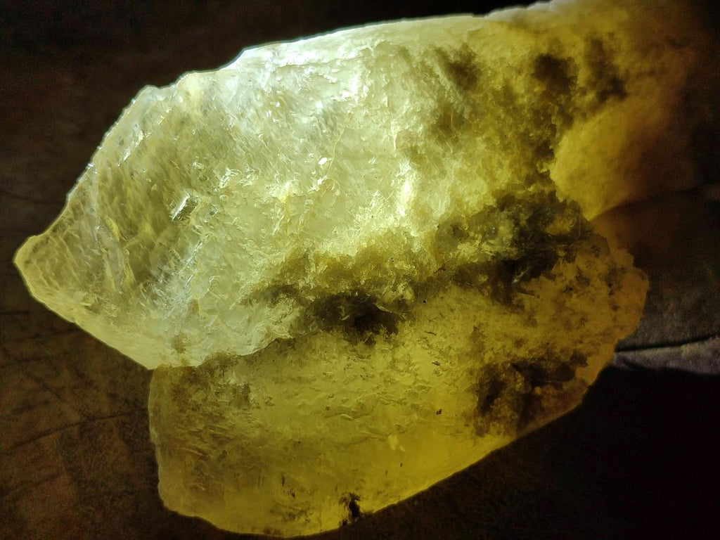 Natural Drusy Quartz Coated Spearhead Calcite Crystals x 2 From Albert's Mountain, Lesotho
