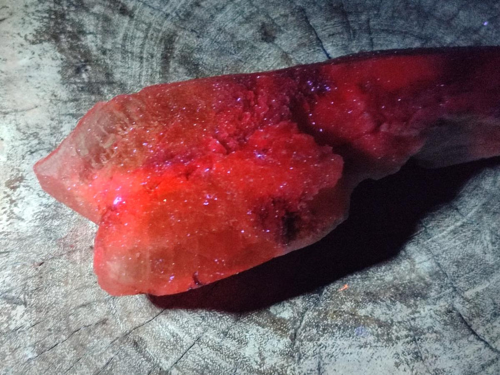 Natural Drusy Quartz Coated Spearhead Calcite Crystals x 2 From Albert's Mountain, Lesotho