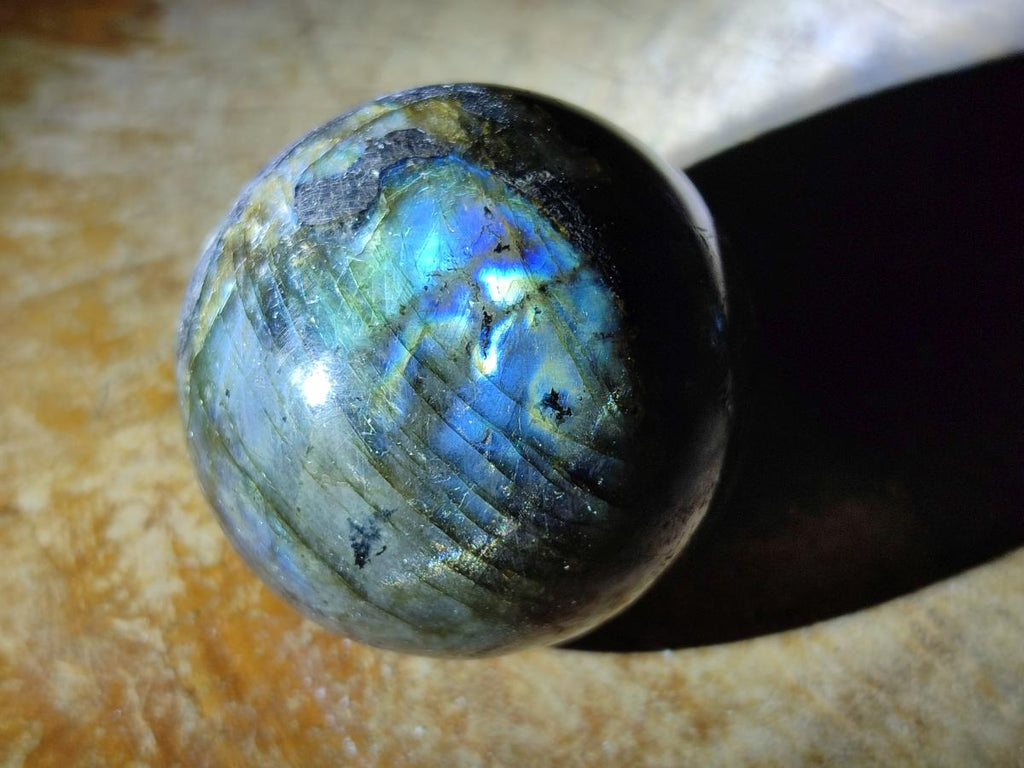Polished Small Labradorite Spheres x 5 From Madagascar