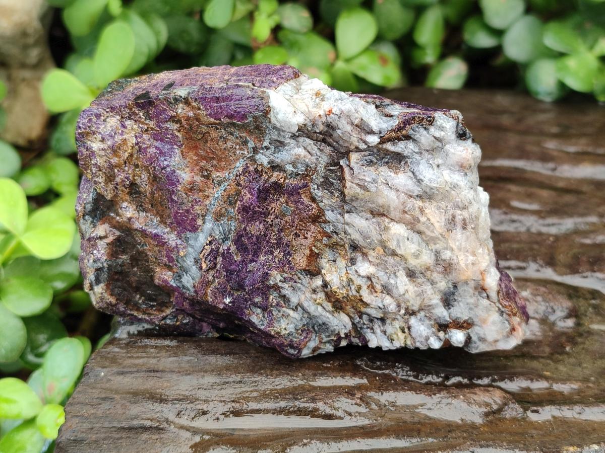 Natural Metallic Cobbed Purpurite Specimens x 3 From Erongo, Namibia