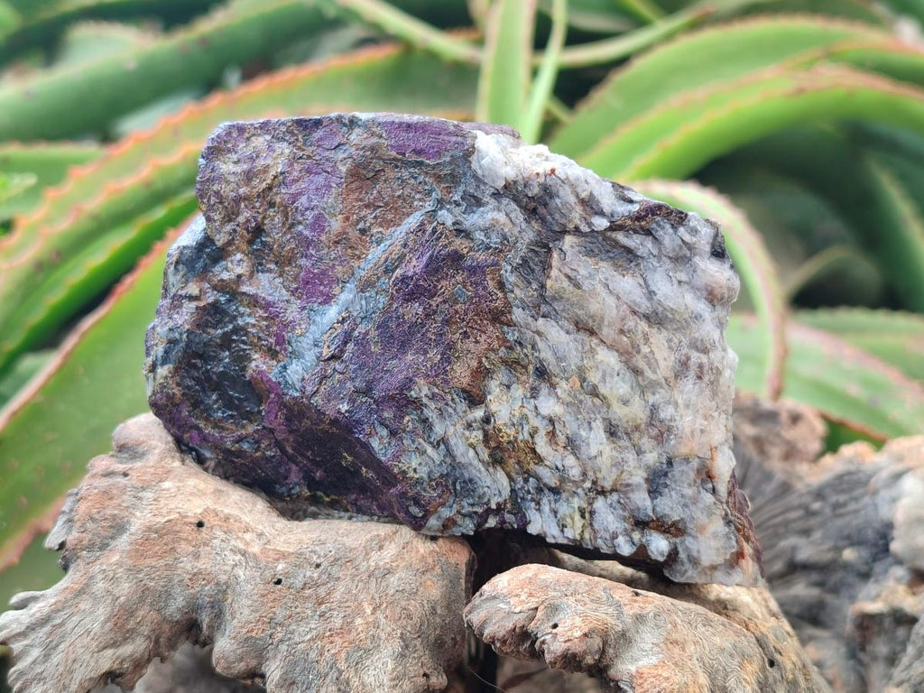 Natural Metallic Cobbed Purpurite Specimens x 3 From Erongo, Namibia