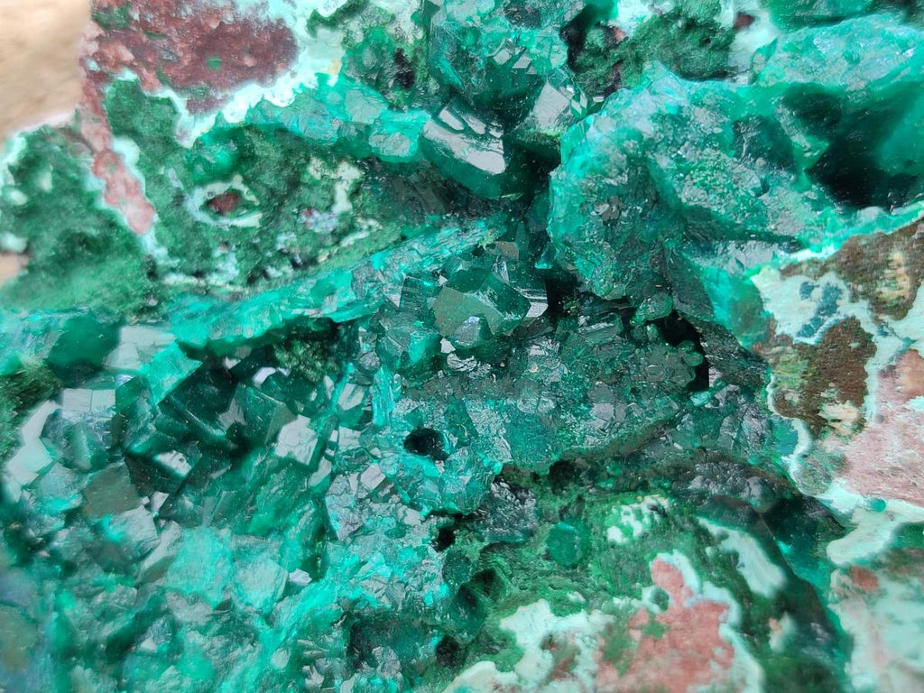 Natural Large Dioptase and Chrysocolla Specimen x 1 From Likasi, Congo