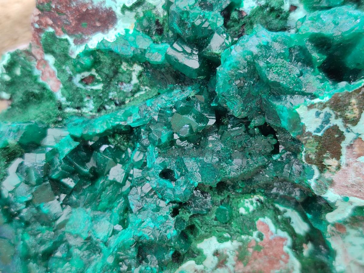 Natural Large Dioptase and Chrysocolla Specimen x 1 From Likasi, Congo