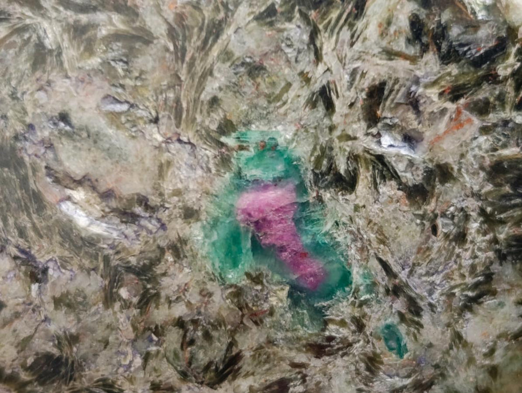 Polished Emerald Mica 'Mutokolite' Standing Free Forms x 4 From Mutoko, Zimbabwe