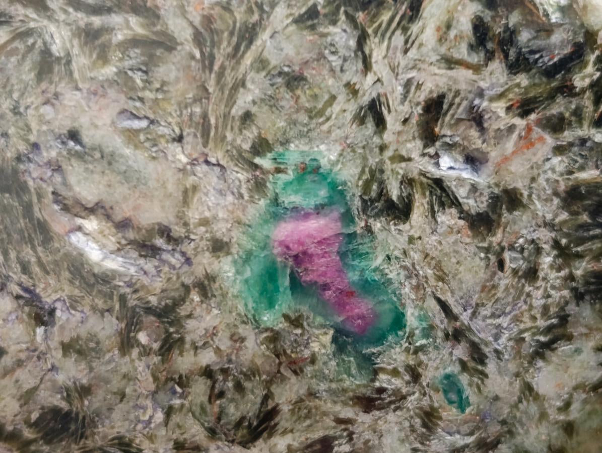 Polished Emerald Mica 'Mutokolite' Standing Free Forms x 4 From Mutoko, Zimbabwe