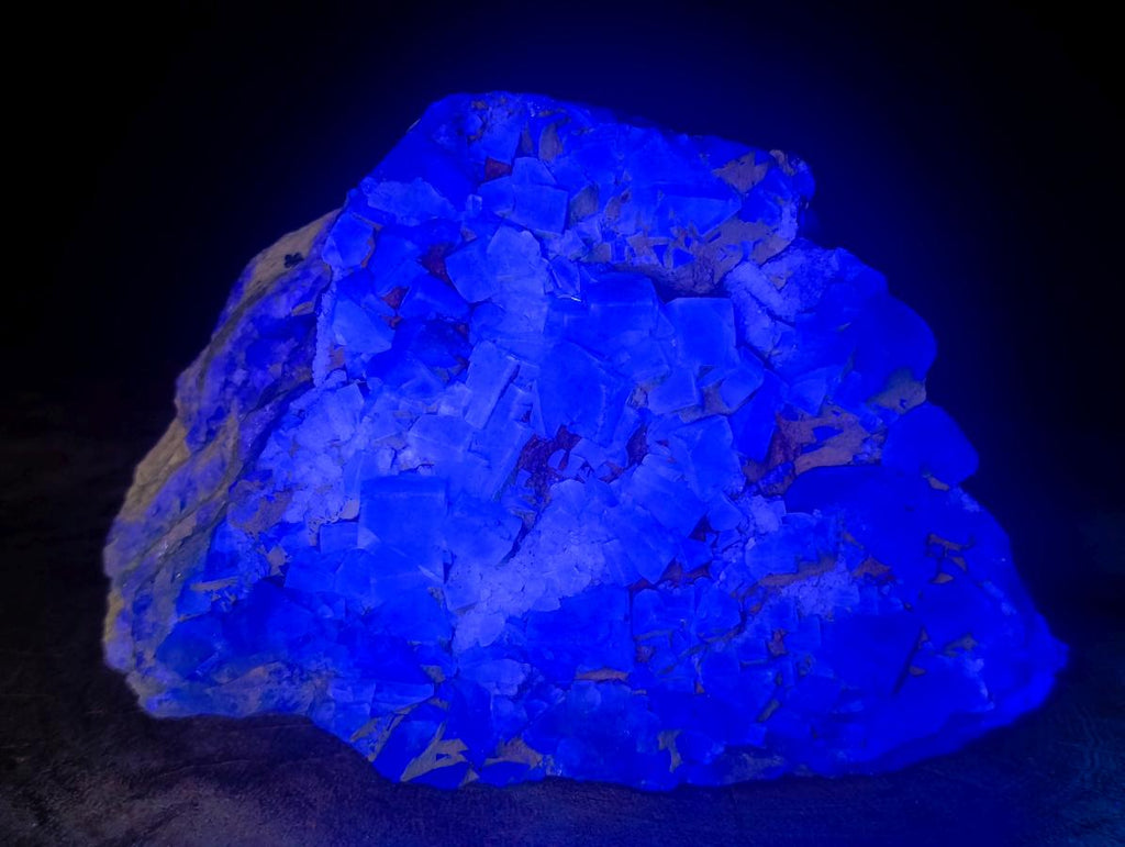 Natural Cubic Green Fluorite Cluster Specimens x 2 From Mandrosonoro, Madagascar