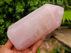 Polished Gemmy Rose Quartz Crystals x 2 From Madagascar