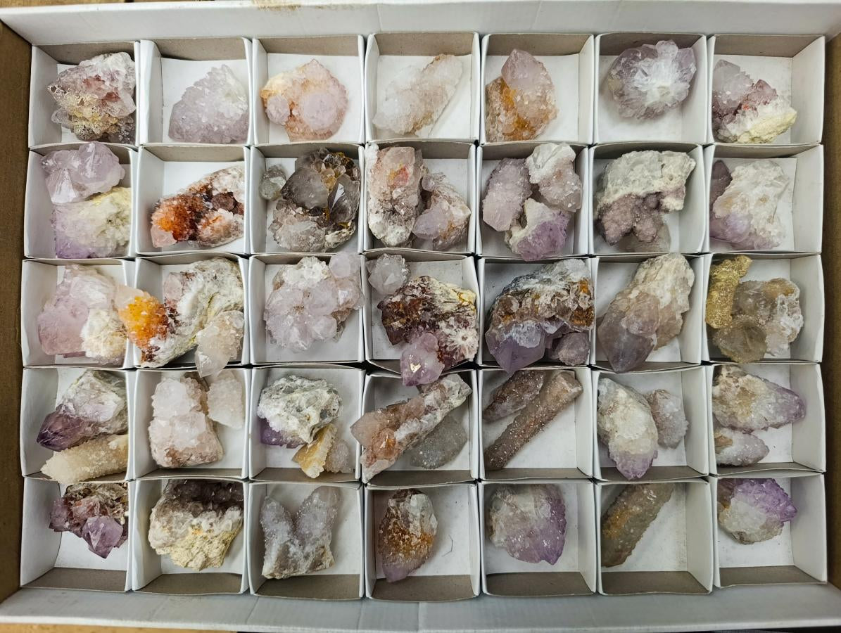 Natural Mixed Spirit Quartz Crystals and Clusters x 56 From Boekenhouthoek, South Africa
