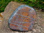 Polished Rare Purple Sunset Flash Labradorite Standing Free Forms x 2 From Madagascar - Toprock Gemstones and Minerals 
