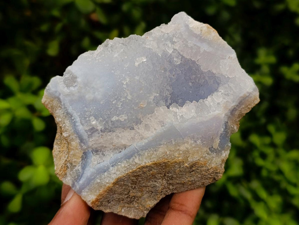 Natural Blue Lace Agate Geode Specimens x 8 From Nsanje, Malawi - Toprock Gemstones and Minerals 