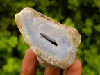 Natural Blue Lace Agate Geode Specimens x 8 From Nsanje, Malawi - Toprock Gemstones and Minerals 