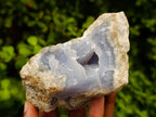 Natural Blue Lace Agate Geode Specimens x 8 From Nsanje, Malawi - Toprock Gemstones and Minerals 