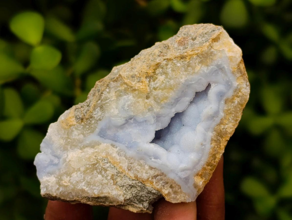 Natural Blue Lace Agate Geode Specimens x 8 From Nsanje, Malawi - Toprock Gemstones and Minerals 