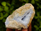 Natural Blue Lace Agate Geode Specimens x 8 From Nsanje, Malawi - Toprock Gemstones and Minerals 