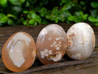 Polished Flower Agate Palm Stones x 20 From Antsahalova, Madagascar