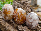Polished Flower Agate Palm Stones x 20 From Antsahalova, Madagascar